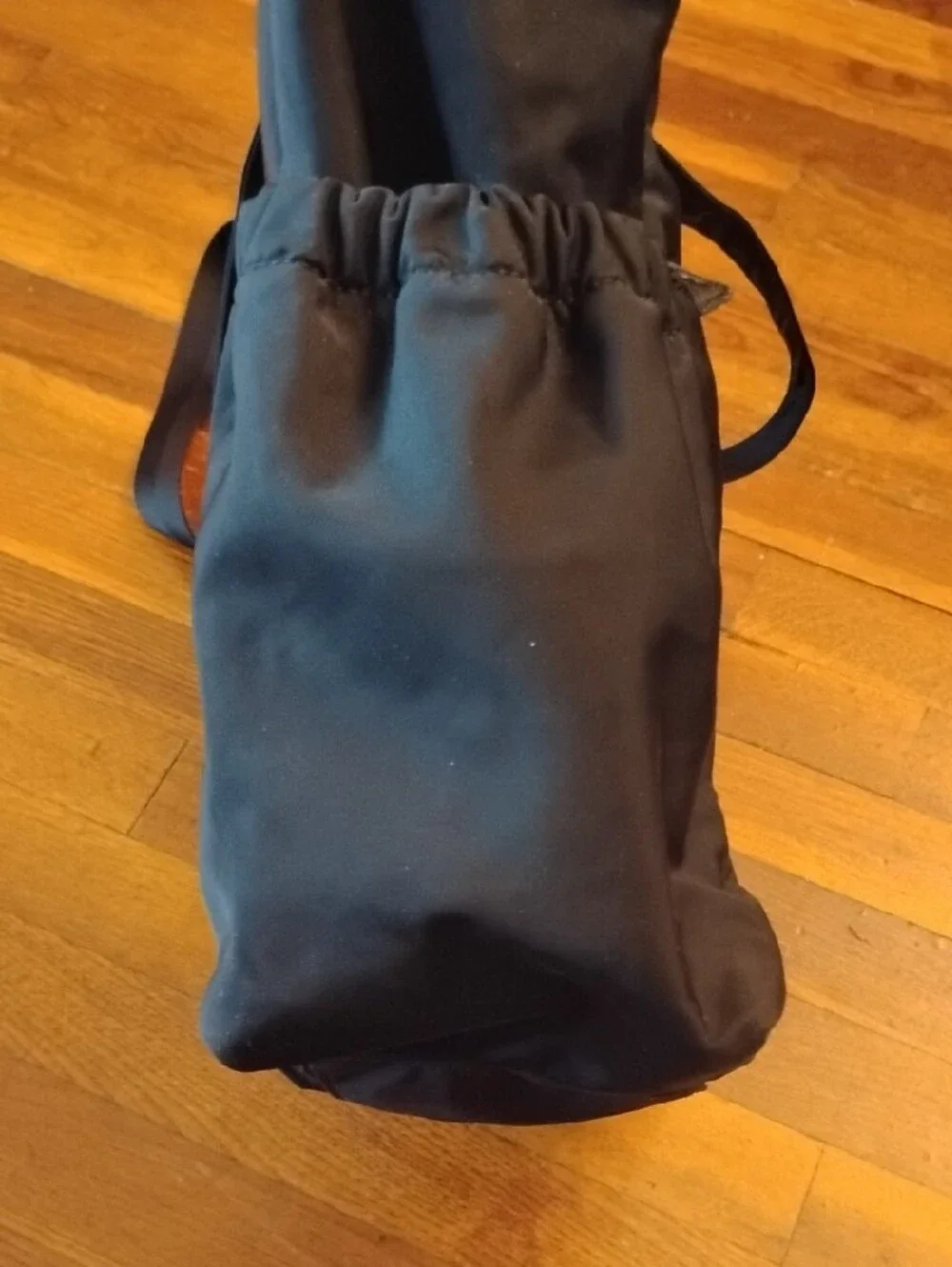 Tory Burch Black Nylon Tote with Logo Medallion